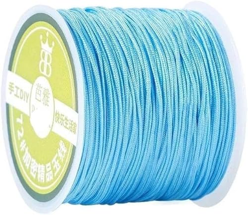 Geflochtenes Seil, 0,8 mm Nylonschnur Seil Halskette Armband Seil geflochtene Quasten DIY Perlen String Geflochtenes Seil, 0,8 mm Nylonschnur Seil Halskette Armband Seil geflochtene Quasten DIY Perlen String von TYUrmiui
