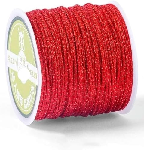 Geflochtenes Seil, 0,8 mm Nylonschnur Seil Halskette Armband Seil geflochtene Quasten DIY Perlen String Geflochtenes Seil, 0,8 mm Nylonschnur Seil Halskette Armband Seil geflochtene Quasten DIY Perlen String von TYUrmiui
