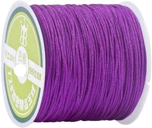Geflochtenes Seil, 0,8 mm Nylonschnur Seil Halskette Armband Seil geflochtene Quasten DIY Perlen String Geflochtenes Seil, 0,8 mm Nylonschnur Seil Halskette Armband Seil geflochtene Quasten DIY Perlen String von TYUrmiui