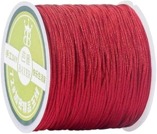 Geflochtenes Seil, 0,8 mm Nylonschnur Seil Halskette Armband Seil geflochtene Quasten DIY Perlen String Geflochtenes Seil, 0,8 mm Nylonschnur Seil Halskette Armband Seil geflochtene Quasten DIY Perlen String von TYUrmiui