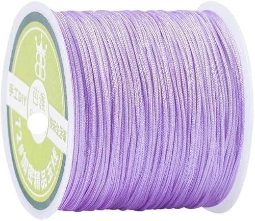 Geflochtenes Seil, 0,8 mm Nylonschnur Seil Halskette Armband Seil geflochtene Quasten DIY Perlen String von TYUrmiui