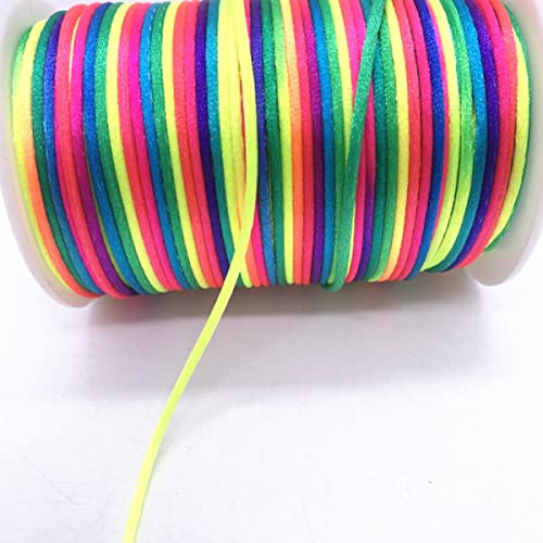 Geflochtenes Seil, 2,5 mm Nylonschnur Armband geflochten String DIY Quasten Perlen Thread Geflochtenes Seil, 2,5 mm Nylonschnur Armband geflochten String DIY Quasten Perlen Thread von TYUrmiui