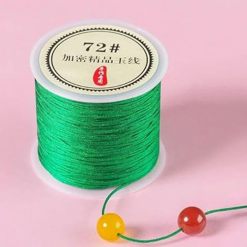 Geflochtenes Seil, 50 m/Rolle 0,8 mm Nylon-Armbänder geflochtene Schnur for Quasten DIY Perlen String Geflochtenes Seil, 50 m/Rolle 0,8 mm Nylon-Armbänder geflochtene Schnur for Quasten DIY Perlen String von TYUrmiui