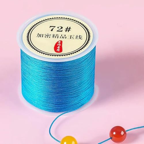 Geflochtenes Seil, 50 m/Rolle 0,8 mm Nylon-Armbänder geflochtene Schnur for Quasten DIY Perlen String Geflochtenes Seil, 50 m/Rolle 0,8 mm Nylon-Armbänder geflochtene Schnur for Quasten DIY Perlen String von TYUrmiui