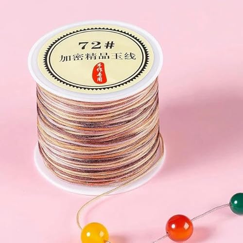 Geflochtenes Seil, 50 m/Rolle 0,8 mm Nylon-Armbänder geflochtene Schnur for Quasten DIY Perlen String Geflochtenes Seil, 50 m/Rolle 0,8 mm Nylon-Armbänder geflochtene Schnur for Quasten DIY Perlen String von TYUrmiui