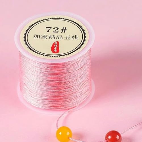 Geflochtenes Seil, 50 m/Rolle 0,8 mm Nylon-Armbänder geflochtene Schnur for Quasten DIY Perlen String Geflochtenes Seil, 50 m/Rolle 0,8 mm Nylon-Armbänder geflochtene Schnur for Quasten DIY Perlen String von TYUrmiui