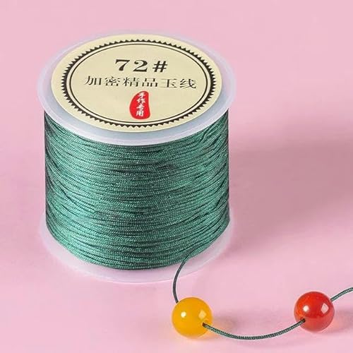 Geflochtenes Seil, 50 m/Rolle 0,8 mm Nylon-Armbänder geflochtene Schnur for Quasten DIY Perlen String Geflochtenes Seil, 50 m/Rolle 0,8 mm Nylon-Armbänder geflochtene Schnur for Quasten DIY Perlen String von TYUrmiui