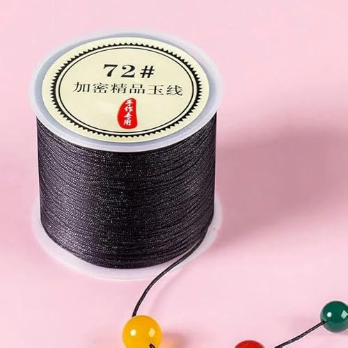 Geflochtenes Seil, 50 m/Rolle 0,8 mm Nylon-Armbänder geflochtene Schnur for Quasten DIY Perlen String Geflochtenes Seil, 50 m/Rolle 0,8 mm Nylon-Armbänder geflochtene Schnur for Quasten DIY Perlen String von TYUrmiui