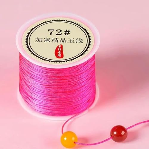Geflochtenes Seil, 50 m/Rolle 0,8 mm Nylon-Armbänder geflochtene Schnur for Quasten DIY Perlen String Geflochtenes Seil, 50 m/Rolle 0,8 mm Nylon-Armbänder geflochtene Schnur for Quasten DIY Perlen String von TYUrmiui
