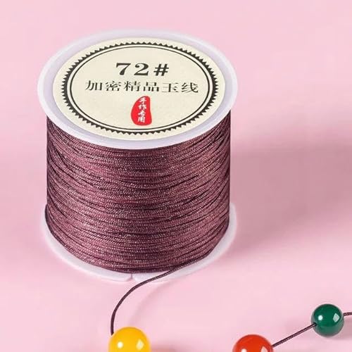Geflochtenes Seil, 50 m/Rolle 0,8 mm Nylon-Armbänder geflochtene Schnur for Quasten DIY Perlen String Geflochtenes Seil, 50 m/Rolle 0,8 mm Nylon-Armbänder geflochtene Schnur for Quasten DIY Perlen String von TYUrmiui