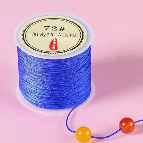 Geflochtenes Seil, 50 m/Rolle 0,8 mm Nylon-Armbänder geflochtene Schnur for Quasten DIY Perlen String Geflochtenes Seil, 50 m/Rolle 0,8 mm Nylon-Armbänder geflochtene Schnur for Quasten DIY Perlen String von TYUrmiui