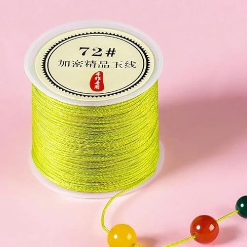 Geflochtenes Seil, 50 m/Rolle 0,8 mm Nylon-Armbänder geflochtene Schnur for Quasten DIY Perlen String Geflochtenes Seil, 50 m/Rolle 0,8 mm Nylon-Armbänder geflochtene Schnur for Quasten DIY Perlen String von TYUrmiui