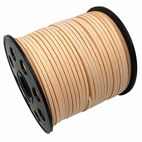 Geflochtenes Seil, 95 Yards 3 mm flache geflochtene Kordel aus Wildlederimitat for DIY-Schmuckherstellungszubehör Geflochtenes Seil, 95 Yards 3 mm flache geflochtene Kordel aus Wildlederimitat for DIY-Schmuckherstellungszubehör von TYUrmiui