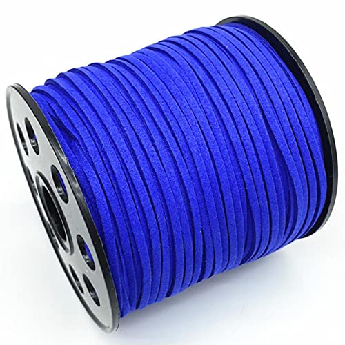 Geflochtenes Seil, 95 Yards 3 mm flache geflochtene Kordel aus Wildlederimitat for DIY-Schmuckherstellungszubehör Geflochtenes Seil, 95 Yards 3 mm flache geflochtene Kordel aus Wildlederimitat for DIY-Schmuckherstellungszubehör von TYUrmiui