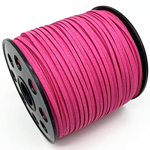 Geflochtenes Seil, 95 Yards 3 mm flache geflochtene Kordel aus Wildlederimitat for DIY-Schmuckherstellungszubehör Geflochtenes Seil, 95 Yards 3 mm flache geflochtene Kordel aus Wildlederimitat for DIY-Schmuckherstellungszubehör von TYUrmiui