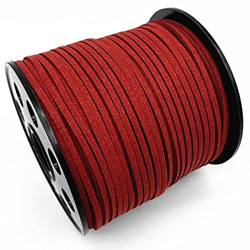 Geflochtenes Seil, 95 Yards 3 mm flache geflochtene Kordel aus Wildlederimitat for DIY-Schmuckherstellungszubehör Geflochtenes Seil, 95 Yards 3 mm flache geflochtene Kordel aus Wildlederimitat for DIY-Schmuckherstellungszubehör von TYUrmiui