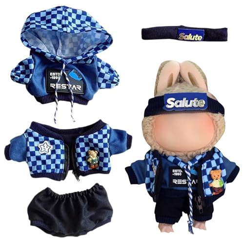 TYXHXTF La-bu Puppenkleidung, bu-bu Clothes for Doll, pop-La-bu-bu Accessories for Doll, Passende Kleidung für Die bubu-Plüsch Toy, 17 cm Große Kleidung für Labu Puppe, Kleidung Plüsch von TYXHXTF