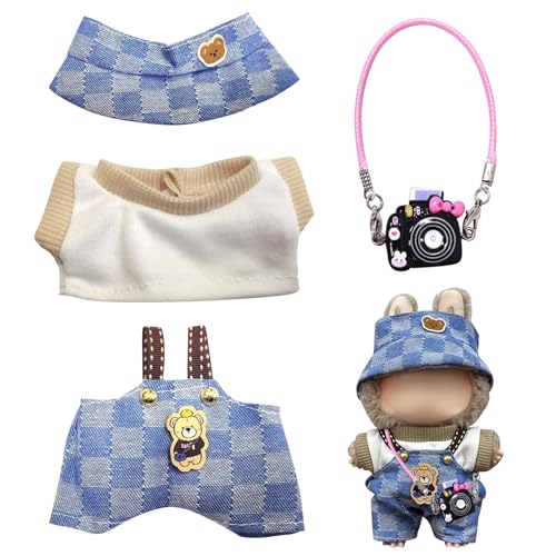 TYXHXTF La-bu Puppenkleidung, bu-bu Plush Doll Clothes, Accessories for Doll, Passende Kleidung für Die La-bu-bu-Plüsch Toy, 17 cm Große Kleidung für bubu Puppe, La-b-u-bu Kleidung Plüsch TYXHXTF La-bu Puppenkleidung, bu-bu Plush Doll Clothes, Accessories for Doll, Passende Kleidung für Die La-bu-bu-Plüsch Toy, 17 cm Große Kleidung für bubu Puppe, La-b-u-bu Kleidung Plüsch von TYXHXTF