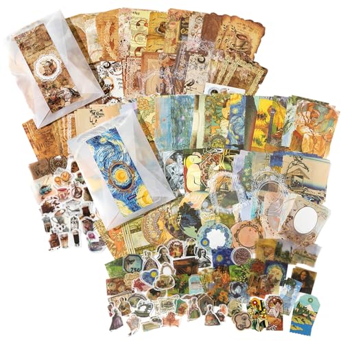 TYXHXTF Scrapbooking Sticker Set, Vintage Washi Aufkleber Set, Ästhetische Aufkleber für DIY Scrapbooking Reisetagebuch Scrapbook Zubehör Bullet Journal Bastelarbeiten TYXHXTF Scrapbooking Sticker Set, Vintage Washi Aufkleber Set, Ästhetische Aufkleber für DIY Scrapbooking Reisetagebuch Scrapbook Zubehör Bullet Journal Bastelarbeiten von TYXHXTF