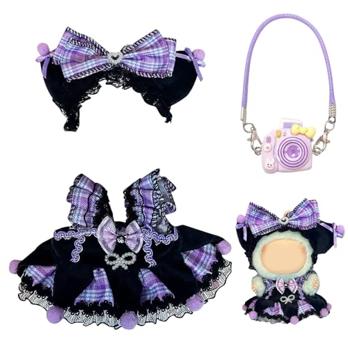 TYXHXTF pop-La-bu Puppenkleidung, bu-bu Plush Doll Clothes, Cute Toy Clothes, Passende Kleidung für Die La-bu-Plüsch Toy, 17 cm Große Kleidung für bu-bu Puppe, Kleidung Plüsch von TYXHXTF