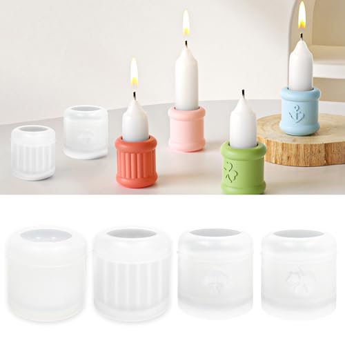 TZEKING 4 Stück Silikonformen Gießformen Kerzenhalter,Silikonform Weihnachten,Kerzenform Giessform,DIY Gießformen Silikon,Kerzen Formen Silikon für Bastelarbeiten TZEKING 4 Stück Silikonformen Gießformen Kerzenhalter,Silikonform Weihnachten,Kerzenform Giessform,DIY Gießformen Silikon,Kerzen Formen Silikon für Bastelarbeiten von TZEKING