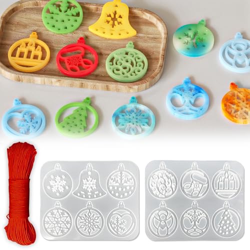 TZEKING Silikonform Weihnachten,12PCS Silikonform Weihnachten Anhänger,Silikonformen Gießformen Weihnachten,Silikon Gießform Anhänger,Schneeflocke Weihnachtsbaum Sterne Elch,für Weihnachtsdekorationen TZEKING Silikonform Weihnachten,12PCS Silikonform Weihnachten Anhänger,Silikonformen Gießformen Weihnachten,Silikon Gießform Anhänger,Schneeflocke Weihnachtsbaum Sterne Elch,für Weihnachtsdekorationen von TZEKING