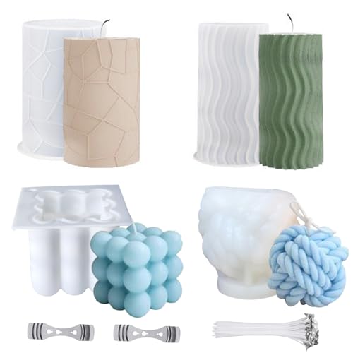 TZFJQO 4 Stück Kerzengießform Silikon, DIY Formen für Kerzen Gießen, Zylindrische Form, Kerzenformen Zum Gießen Set für Die Herstellung Von Kerzen, Aromasteinen, Schokolade, Dekoration TZFJQO 4 Stück Kerzengießform Silikon, DIY Formen für Kerzen Gießen, Zylindrische Form, Kerzenformen Zum Gießen Set für Die Herstellung Von Kerzen, Aromasteinen, Schokolade, Dekoration von TZFJQO