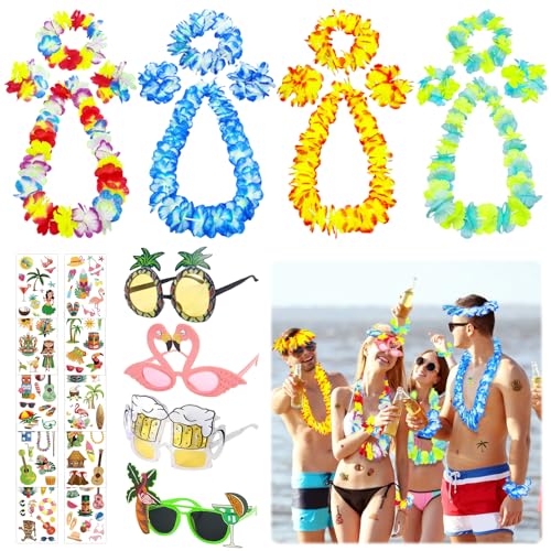 TZQFROCE Party Brillen 18 Stück Hawaii Kette Blumen Hawaii Deko Blumen Hawaii Party Deko mit Hawaiian Sonnenbrillen Hawaiian Tattoo Blumenketten Hawaiianische für Hawaiian Party Zubehör TZQFROCE Party Brillen 18 Stück Hawaii Kette Blumen Hawaii Deko Blumen Hawaii Party Deko mit Hawaiian Sonnenbrillen Hawaiian Tattoo Blumenketten Hawaiianische für Hawaiian Party Zubehör von TZQFROCE