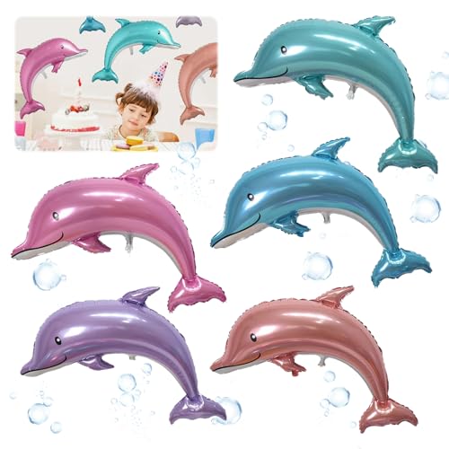 TZQFROCE 5 Stück Delfin Luftballon Set Folienballon Geburtstag Delfin Folienballon Dolphin Delfin Deko Helium Meerestiere Luftballon für Geburtstag Deko Ozean Tiere Geburtstagsfeier TZQFROCE 5 Stück Delfin Luftballon Set Folienballon Geburtstag Delfin Folienballon Dolphin Delfin Deko Helium Meerestiere Luftballon für Geburtstag Deko Ozean Tiere Geburtstagsfeier von TZQFROCE