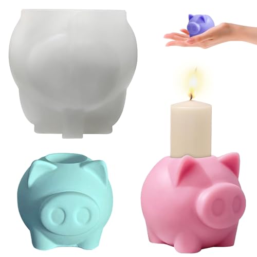 TZQFROCE Silikonform Schwein Kerzenhalter Schweinchen Kerzenformen Silikonformen Gießformen Schweinchen 3D Silikonform Schweinchen DIY Silikonform Schweinchen für Weihnachten, Tischdekoration TZQFROCE Silikonform Schwein Kerzenhalter Schweinchen Kerzenformen Silikonformen Gießformen Schweinchen 3D Silikonform Schweinchen DIY Silikonform Schweinchen für Weihnachten, Tischdekoration von TZQFROCE