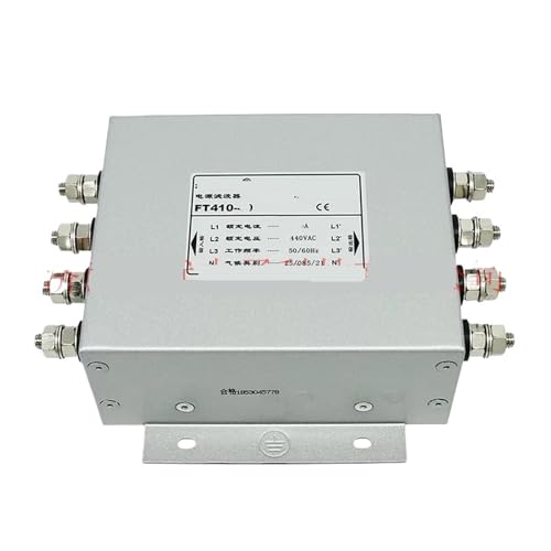 TZQPCHEW Dreiphasiger Vierleiter-Netzfilter Anti-Interferenz-Reiniger FT410-6 10 20A(FT410-50 50A) von TZQPCHEW