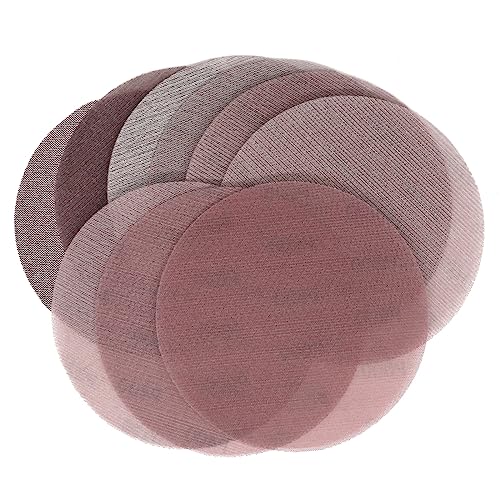 TZUGSM Netzschleifscheiben 10 Stück 9 Zoll 220 mm Maschen-Schleifpapier mit Klettverschluss, staubfrei, Anti-Blockier-Schleifpapier for Trockenschliff, P80 bis 600(Grit 800) von TZUGSM