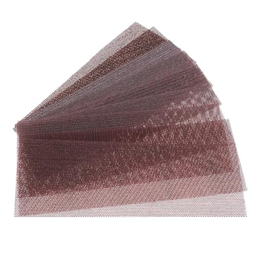 TZUGSM Netzschleifscheiben 15 Stück Netzgewebe 230 x 93 mm Schleifpapier 9 x 3,6 Zoll Hakenschlaufe Staubfrei Antiblockierend 80-600 Körnung for Schleifen Polieren(400) von TZUGSM