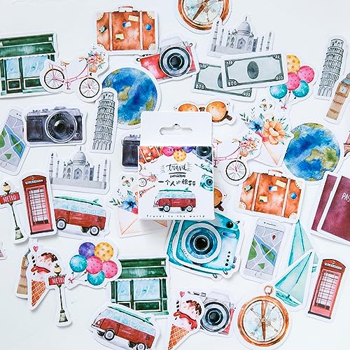Scrapbook-Zubehör, Reiseaufkleber-Set, 46-teilig, Scrapbooking-Zubehör, Vintage-Tagebuch-Aufkleber für Erwachsene, ästhetische Kindle-Buch-Aufkleber, Bastelbedarf für Scrapbooking, Kartenherstellung, Scrapbook-Zubehör, Reiseaufkleber-Set, 46-teilig, Scrapbooking-Zubehör, Vintage-Tagebuch-Aufkleber für Erwachsene, ästhetische Kindle-Buch-Aufkleber, Bastelbedarf für Scrapbooking, Kartenherstellung, von Ta Merry