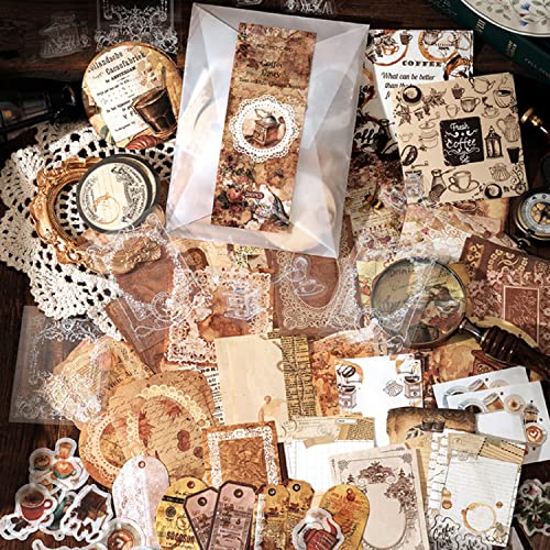 Scrapbooking Zubehör 200 Stück Vintage stickers set Bullet journaling zubehör Aufkleber Mädchen Stickers Aesthetic,Nachmittagstee Bullet Journal Sticker für Fotoalbum,Scrapbooking,Tagebuch Scrapbooking Zubehör 200 Stück Vintage stickers set Bullet journaling zubehör Aufkleber Mädchen Stickers Aesthetic,Nachmittagstee Bullet Journal Sticker für Fotoalbum,Scrapbooking,Tagebuch von Ta Merry