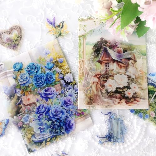 Ta Merry Gartenaufkleber, 60 Stück, Scrapbooking-Zubehör, Journaling-Zubehör, Aufkleber, ästhetisch für Scrapbooking, Kartenherstellung, DIY (Gartenaufkleber 3) von Ta Merry