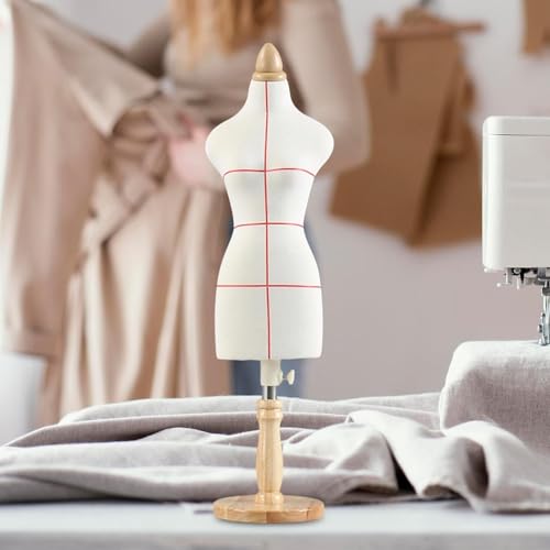 TaLcuS Mini Kleid Form, Pinnable Manikin Miniatur - Kleine beschnittene Kleidung Ständer für Mode Design und Näh Projekte - Tragbare Puppe Modell Ständer(1/2) von TaLcuS