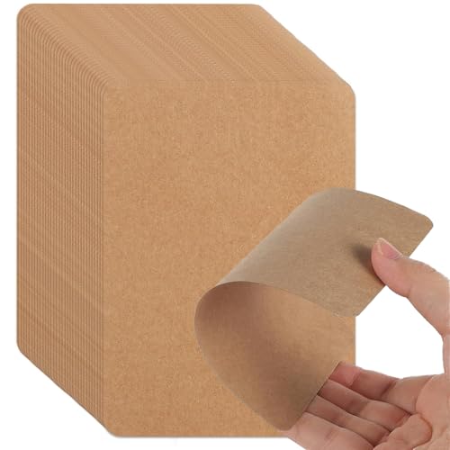 100 Stück A6 Kraftpapier Karten, Blätter Karteikarten Blanko, 15 x 10cmPostkarten Blanko, DIY Papier Karten für Grußkarten Hochzeitseinladungen Kinderunterricht von Taasmoog