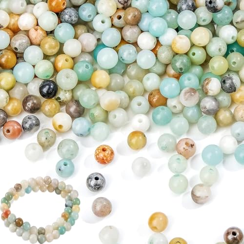 270 Stück 4mm Runde Natürliche Edelstein Perlen, Amazonit Perlen Naturstein Perlen Edelsteine zum Auffädeln Runde Naturperlen Matt Amazonit Perlen für DIY Armband Halskette 270 Stück 4mm Runde Natürliche Edelstein Perlen, Amazonit Perlen Naturstein Perlen Edelsteine zum Auffädeln Runde Naturperlen Matt Amazonit Perlen für DIY Armband Halskette von Taasmoog