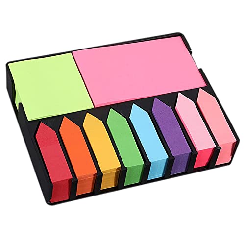 Farbige Haftnotizen, 2000 Blatt Selbstklebende Haftnotizzettel, Markierung Buch Notizzettel bunt Haftmarker schmal Haftstreifen Papier pastell Page Marker Sticky Notes Set von Taasmoog