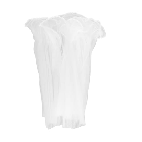 Tabanzhe Blumenverpackungsnetzpapier, 4,7 m, weiß, wasserdicht, zerknittert, durchscheinend, Blumenbouquet mit Perlenrand und Band, Zubehör für Geschenkverpackungen, Bastelarbeiten Tabanzhe Blumenverpackungsnetzpapier, 4,7 m, weiß, wasserdicht, zerknittert, durchscheinend, Blumenbouquet mit Perlenrand und Band, Zubehör für Geschenkverpackungen, Bastelarbeiten von Tabanzhe