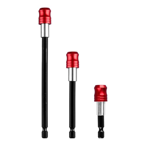 Tabanzhe Bohrerverlängerungshalter-Set, 3-teilig, 60, 100, 150 mm lang, Sechskant-Bithalter, magnetischer Schnellspanner-Adapter, Verlängerungsset für Schraubendreher, Bohrer, Schlagschrauber Tabanzhe Bohrerverlängerungshalter-Set, 3-teilig, 60, 100, 150 mm lang, Sechskant-Bithalter, magnetischer Schnellspanner-Adapter, Verlängerungsset für Schraubendreher, Bohrer, Schlagschrauber von Tabanzhe