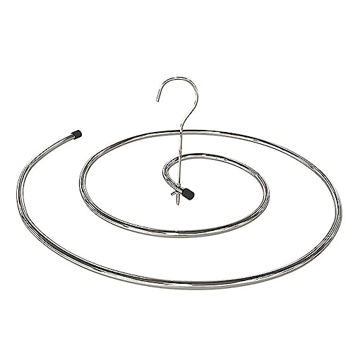 2 Stück spiralförmiger Wäscheständer, Edelstahl-Spiralständer, Quilt-Decken-Aufhänger, drehbarer Kleider-Schal-Decken-Aufhänger, platzsparend, Ständer-Aufhänger für Bettlaken, Bettdecke, Badetuch 2 Stück spiralförmiger Wäscheständer, Edelstahl-Spiralständer, Quilt-Decken-Aufhänger, drehbarer Kleider-Schal-Decken-Aufhänger, platzsparend, Ständer-Aufhänger für Bettlaken, Bettdecke, Badetuch von Tacery
