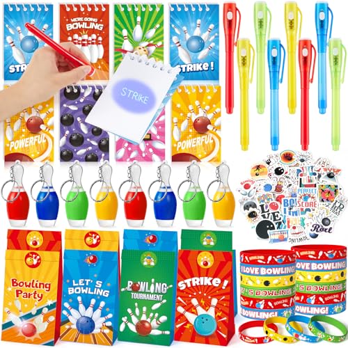 90 Stück Bowling Mitgebsel Kindergeburtstag für Jungen 6 7 8 9 10 Jahre Zauberstifte kinder & Notizblock Geschenktüten LED-Schlüsselanhänger Silikonarmband Bowling Give aways Gastgeschenke für Kinder 90 Stück Bowling Mitgebsel Kindergeburtstag für Jungen 6 7 8 9 10 Jahre Zauberstifte kinder & Notizblock Geschenktüten LED-Schlüsselanhänger Silikonarmband Bowling Give aways Gastgeschenke für Kinder von Tacobear