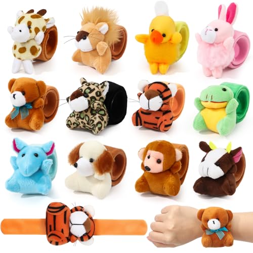 Tacobear 12 Stück Plüsch Tiere Schnapparmband Party Mitgebsel Kindergeburtstag Mini Püschtier Slap Armband Klatscharmband Pinata Füllung Kleine Geschenke für Kinder Jungen Mädchen Tacobear 12 Stück Plüsch Tiere Schnapparmband Party Mitgebsel Kindergeburtstag Mini Püschtier Slap Armband Klatscharmband Pinata Füllung Kleine Geschenke für Kinder Jungen Mädchen von Tacobear