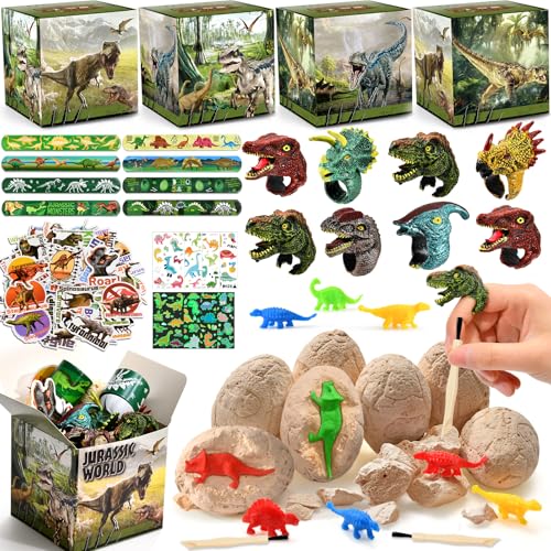 Tacobear Dino Party Mitgebsel Kindergeburtstag 6 7 8 9 10 Jahre Gastgeschenke mit Dinosaurier Ei Ausgrabungsset Ringe Armband Geschenktüten Stickers Give Aways Dino Pinata Füllung Jungen Mitbringsel Tacobear Dino Party Mitgebsel Kindergeburtstag 6 7 8 9 10 Jahre Gastgeschenke mit Dinosaurier Ei Ausgrabungsset Ringe Armband Geschenktüten Stickers Give Aways Dino Pinata Füllung Jungen Mitbringsel von Tacobear
