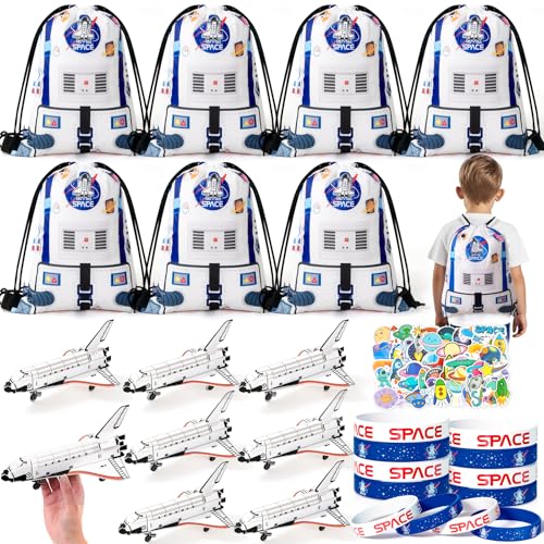 Tacobear Weltraum Mitgebsel Kindergeburtstag Gastgeschenke Modelle Flugzeug Bausatz Spielzeug Kordelzugbeutel Armbänder Sticker Pinata Füllung Give Aways Mitbringsel Kindergeburtstag 5 6 7 8 9 Jahre von Tacobear
