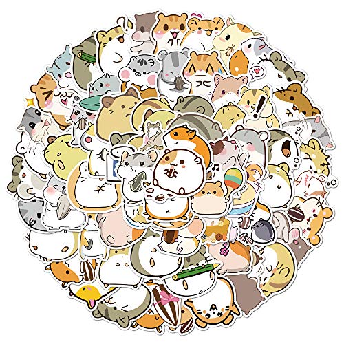 100 Stück Hamster Aufkleber Niedliche Vinyl Sticker für Wasserflaschen, Tumbler, Gepäck, Skateboard, Stoßstange, Sammelalbum, Becher, Aufkleber, Geschenk für Kinder, Teenager, Erwachsene 100 Stück Hamster Aufkleber Niedliche Vinyl Sticker für Wasserflaschen, Tumbler, Gepäck, Skateboard, Stoßstange, Sammelalbum, Becher, Aufkleber, Geschenk für Kinder, Teenager, Erwachsene von Tacomexi
