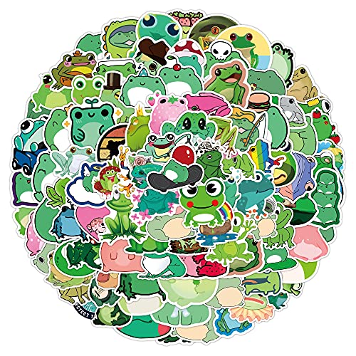 100 Stück süße Frosch Aufkleber für Wasserflaschen, Tumbler, Gepäck, Skateboard, Stoßstange, Sammelalbum, Becher, Aufkleber, Geschenk für Kinder, Teenager, Erwachsene 100 Stück süße Frosch Aufkleber für Wasserflaschen, Tumbler, Gepäck, Skateboard, Stoßstange, Sammelalbum, Becher, Aufkleber, Geschenk für Kinder, Teenager, Erwachsene von Tacomexi