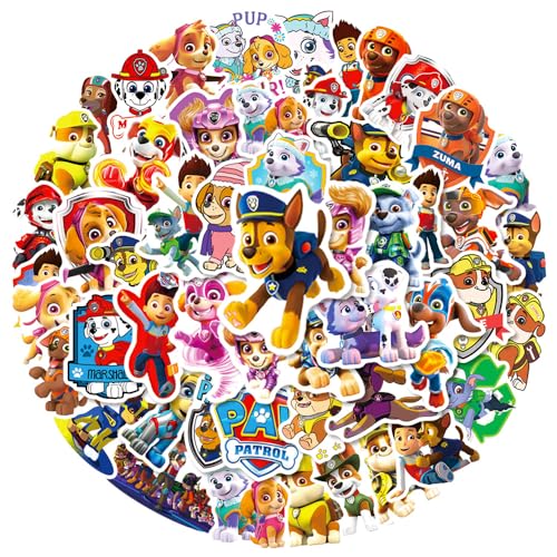 50 STÜCKE Dog Patrol Aufkleber für Laptop Wasserflasche Gepäck Snowboard Fahrrad Skateboard Aufkleber für Kinder Teens Erwachsene Cartoon Aufkleber von Tacomexi